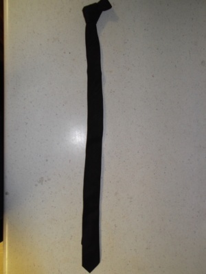 Black Necktie-TI 1021- Acetate tie