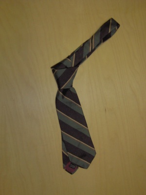 green and puprle Necktie-TI 3002- purple stripe