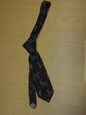 green Necktie-TI 3007- dog pattern