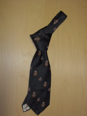 green Necktie-TI 3022- Horn and crown pattern