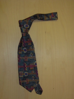 Green and Red and yellow Necktie-TI 3023- Abstract pattern