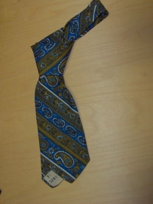 Green and blue Necktie-TI 3025- Paisley pattern