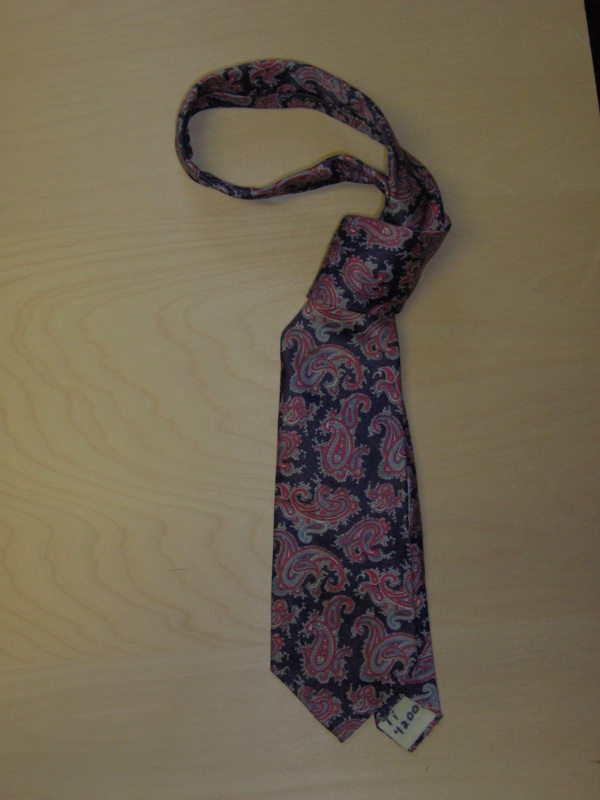 Navy and red Necktie-TI 4200- paisely print