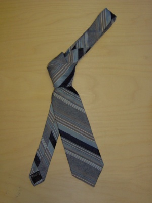 Blue and silver and grey Necktie-TI 4215- diagonal stripe