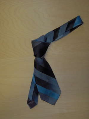 Blue Necktie-TI 4304- diagonal stripe