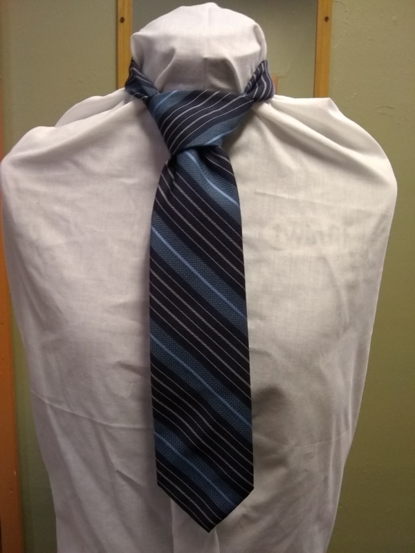 Blue Necktie-TI 4379- Diagonal stripe