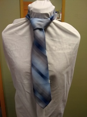 Blue Necktie-TI 4380- Diagonal stripe