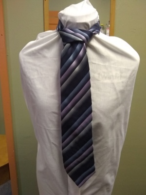 Blue Necktie-TI 4387- Diagonal stripes