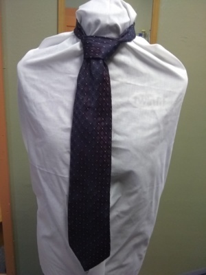 Blue and red Necktie-TI 4391- Diamond pattern
