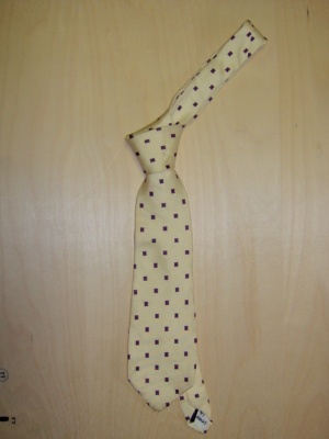 yellow Necktie-TI 5001- Square pattern