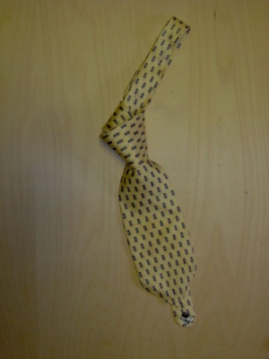 Yellow and blue Necktie-TI 5002- Rectangle pattern