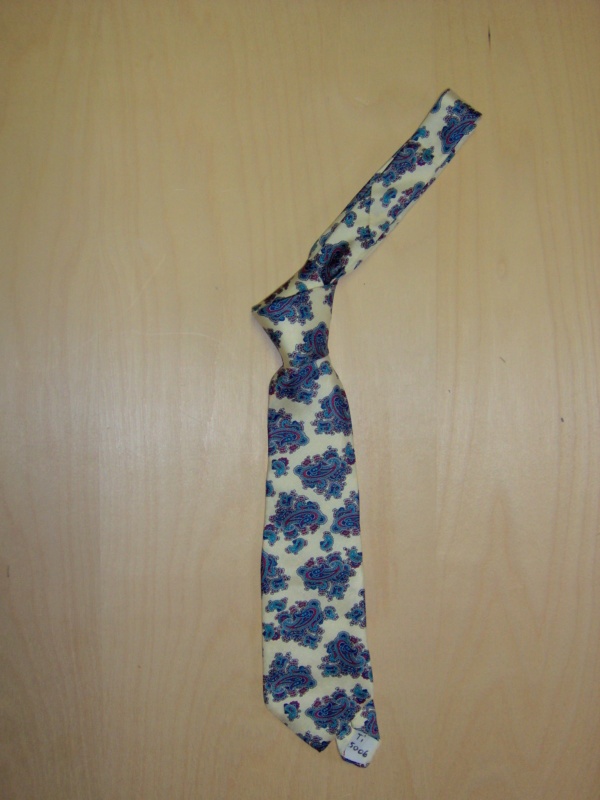 Yellow and blue Necktie-TI 5006- Paisley