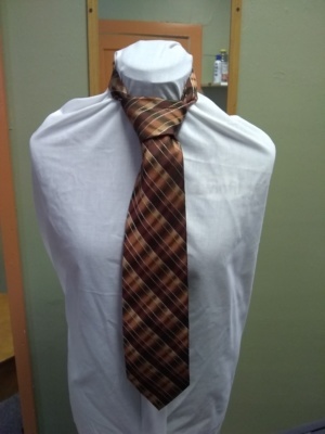 Brown Necktie-TI 6261- Diagonal stripes