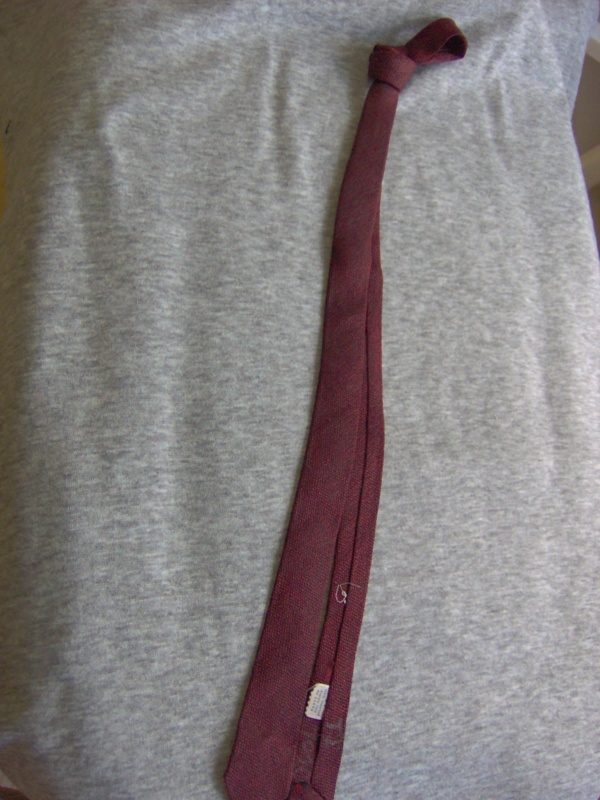 Red and black Necktie-TI 7020- solid interwoven