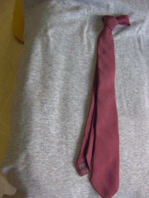 burgandy Necktie-TI 7024- solid with tonal stripes