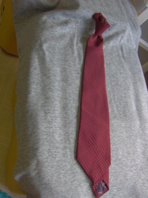 burgandy Necktie-TI 7025- solid with tonal stripes