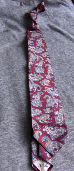 Red and blue Necktie-TI 7060- Paisley