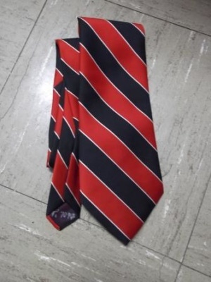 Red and black Necktie-TI 7090- striped