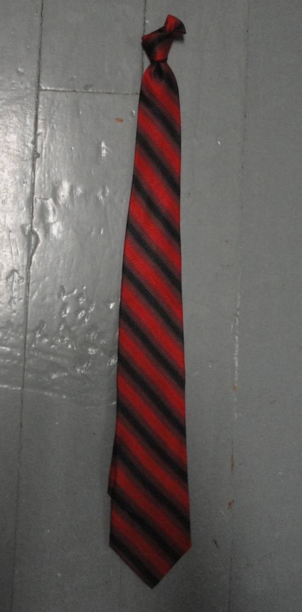 Red and black Necktie-TI 7095- striped