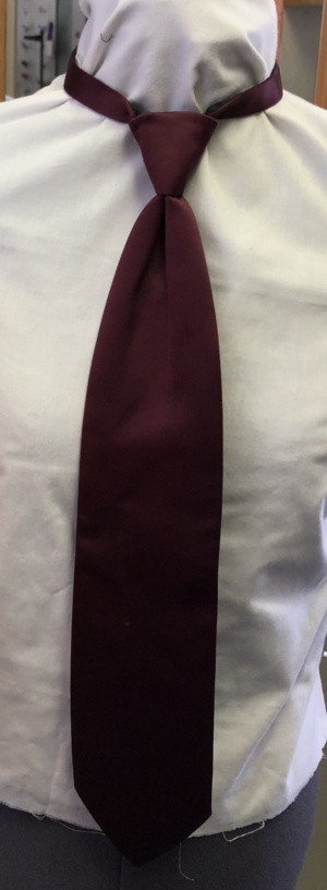 Red Necktie-TI 7098- Solid (Tie: 19; Neck: Adjustable)