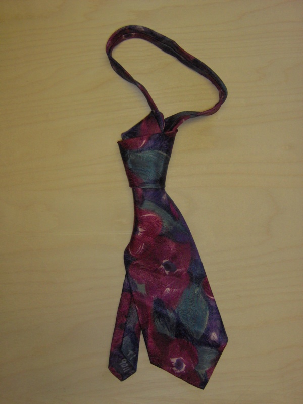 Purple, pink, and green Necktie-TI 9011- large flowers
