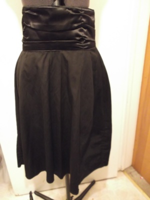 black Period Skirt-Wm Pd Sk 1005-Waist 28