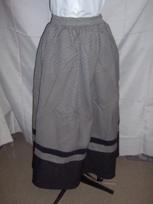 Grey Black Period Skirt-Wm Pd Sk 2025-Waist 28