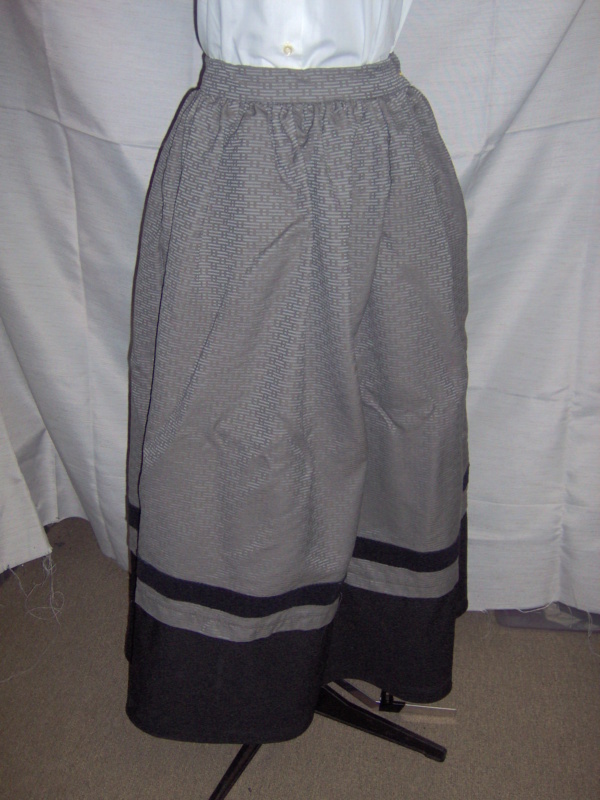 Grey Black Period Skirt-Wm Pd Sk 2025-Waist 28