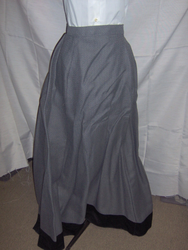 Grey Black Period Skirt-Wm Pd Sk 2125-Waist 32