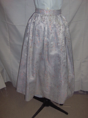 Grey Blue Orange Period Skirt-Wm Pd Sk 4025-Waist 27