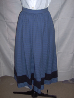 Blue Black Period Skirt-Wm Pd Sk 4026-Waist 28