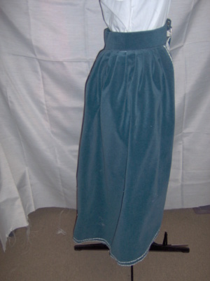 Blue Ivory Period Skirt-Wm Pd Sk 4400-Waist 38