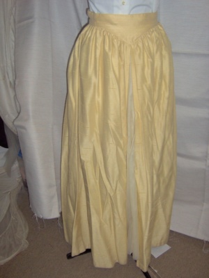 Yellow Ivory Period Skirt-Wm Pd Sk 5001-Waist 28
