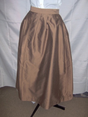 Brown Green Period Skirt-Wm Pd Sk 6125-Waist 32