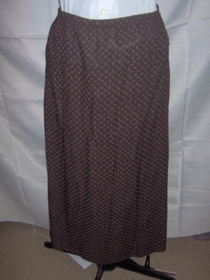 Brown Period Skirt-Wm Pd Sk 6225-Waist 34