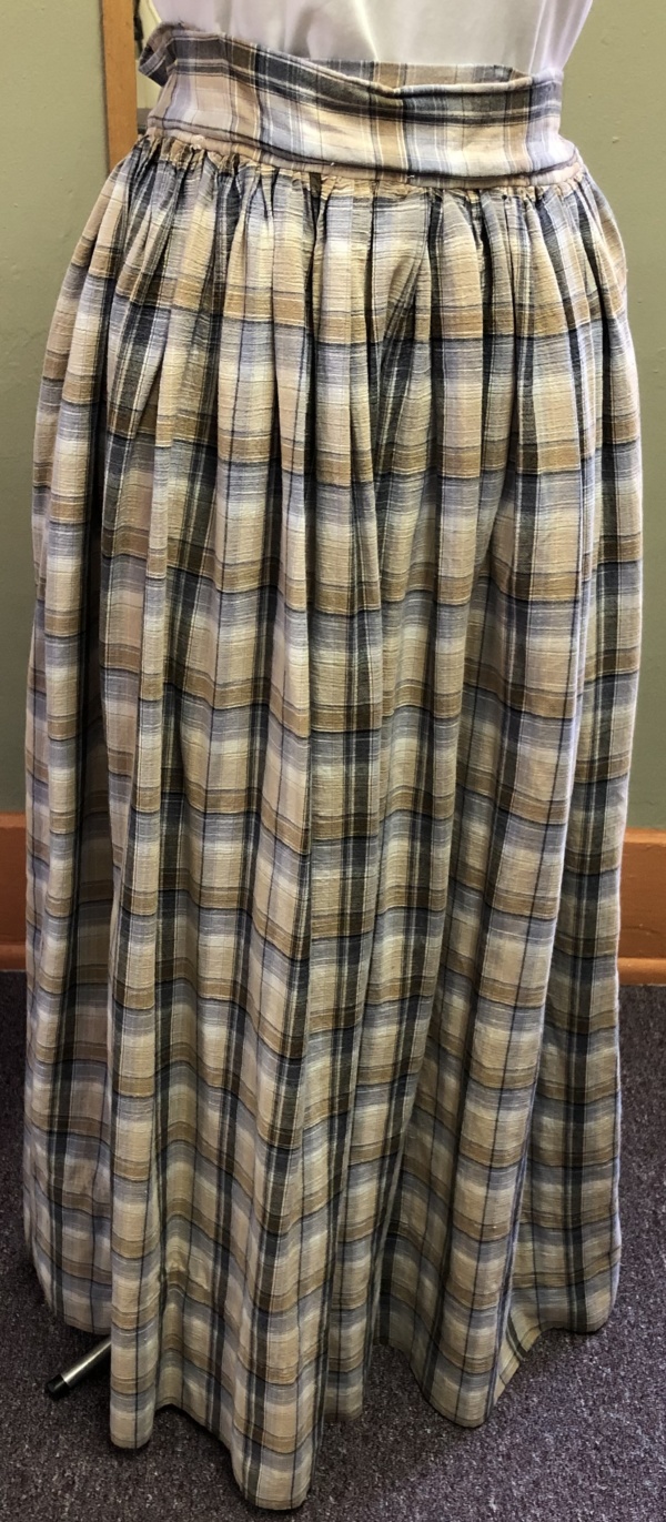 Brown Blue black white Period Skirt-Wm Pd Sk 6275-CC'05-Waist 34