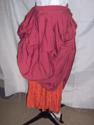 Red Period Skirt-Wm Pd Sk 7026-Waist 27