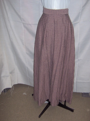 Purple Black Period Skirt-Wm Pd Sk 9026-Waist 30