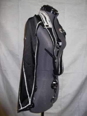 Black and Silver Cloak-CL 1001-Shrew'10-Chest N/A