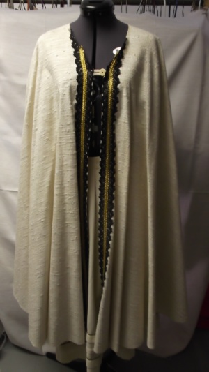 White Black Gold Cloak-CL 8900-Chest 54