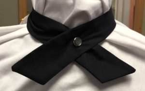 Dark Blue Necktie-CRS TI 4002-Clasp Type Snap-button