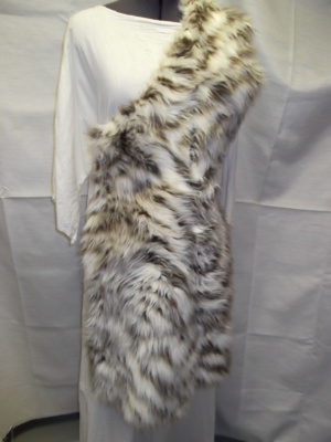 White and brown Animal Fur-FUR 8500-Ppan-Chest 34