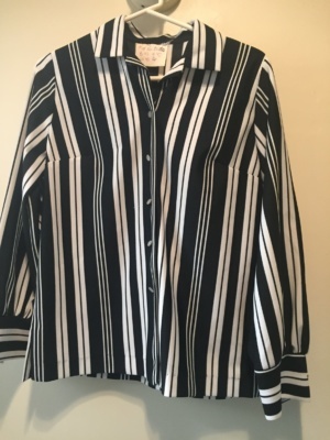 Black white   Modern Blouse-Mod Bl 1650-Chest 42