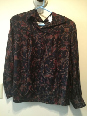 Black brown red blue Modern Blouse-Mod Bl 1926-Chest 54