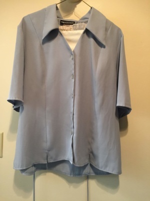 Blue Modern Blouse-Mod Bl 4801-Chest 46