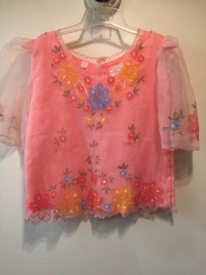 Yellow pink red nlue green Modern Blouse-Mod Bl 5526-Chest 40