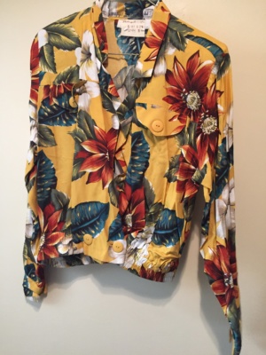Yellow red blue brown Modern Blouse-Mod Bl 5725-Chest 44