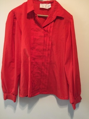 Red Modern Blouse-Mod Bl 7502-Chest 40