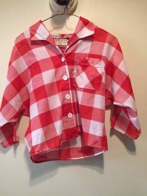 Red white Modern Blouse-Mod Bl 7576-Chest 40