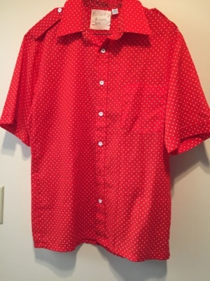 Red white Modern Blouse-Mod Bl 7725-Chest 44